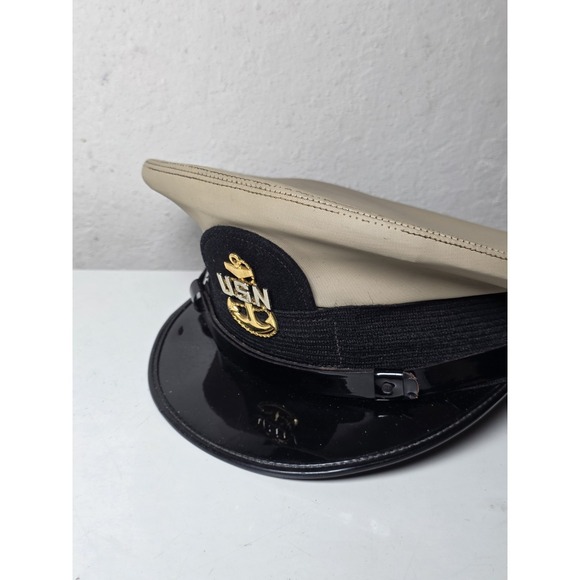 Other - Vintage Bernard US Navy Hat Size : Made In USA : Black White